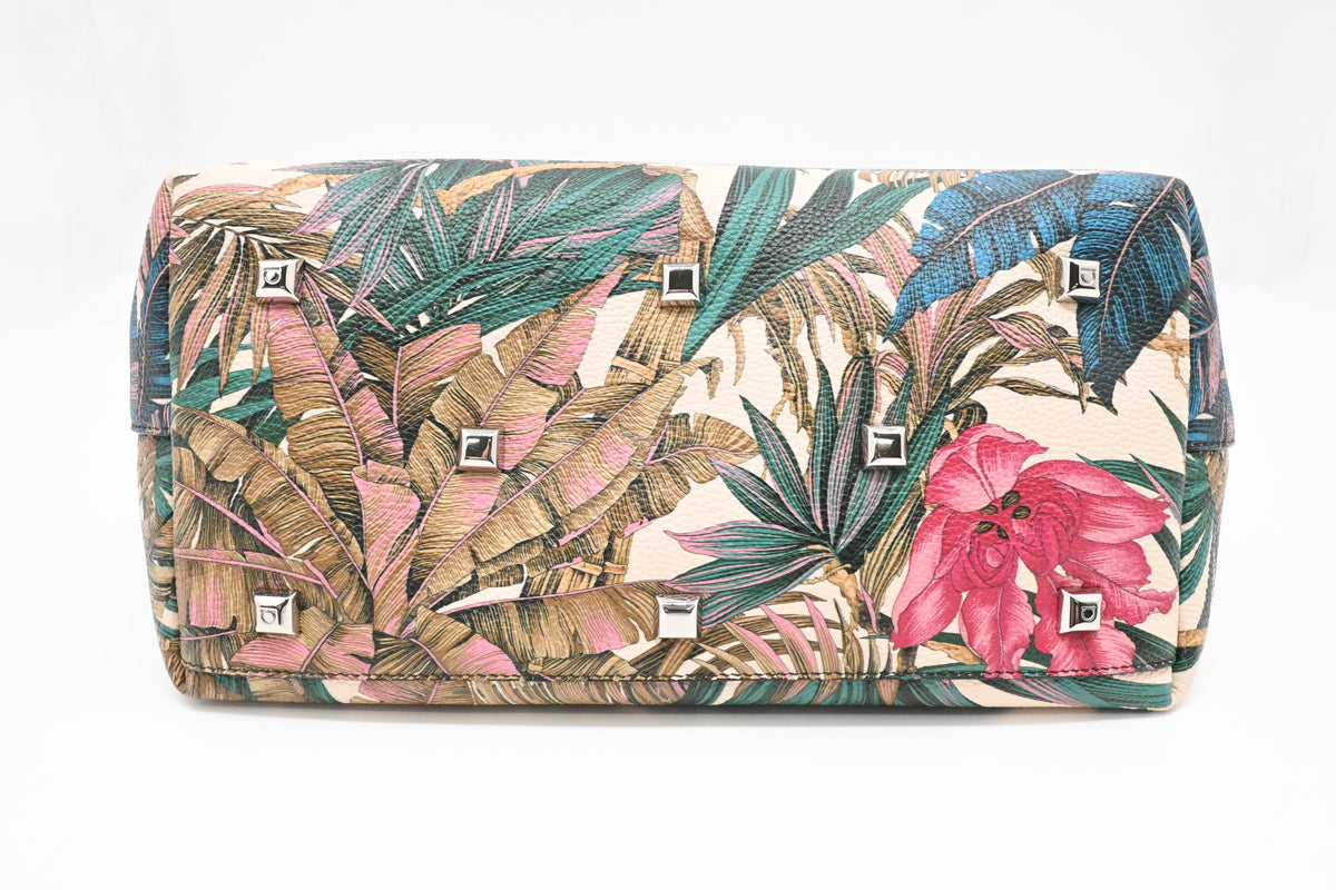 Ferragamo Tote Bag in Tropical Print Leather
