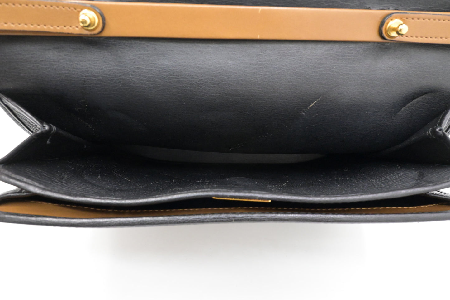 Dior 2way Bag in Black Leather