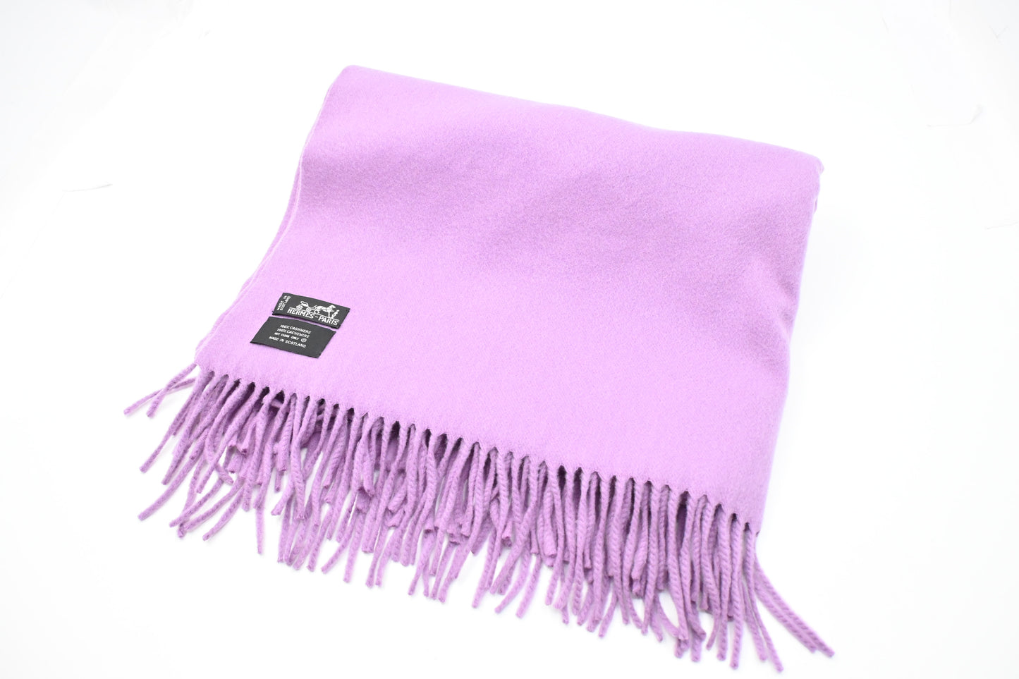 Hermes Scarf in Purple Cashmere