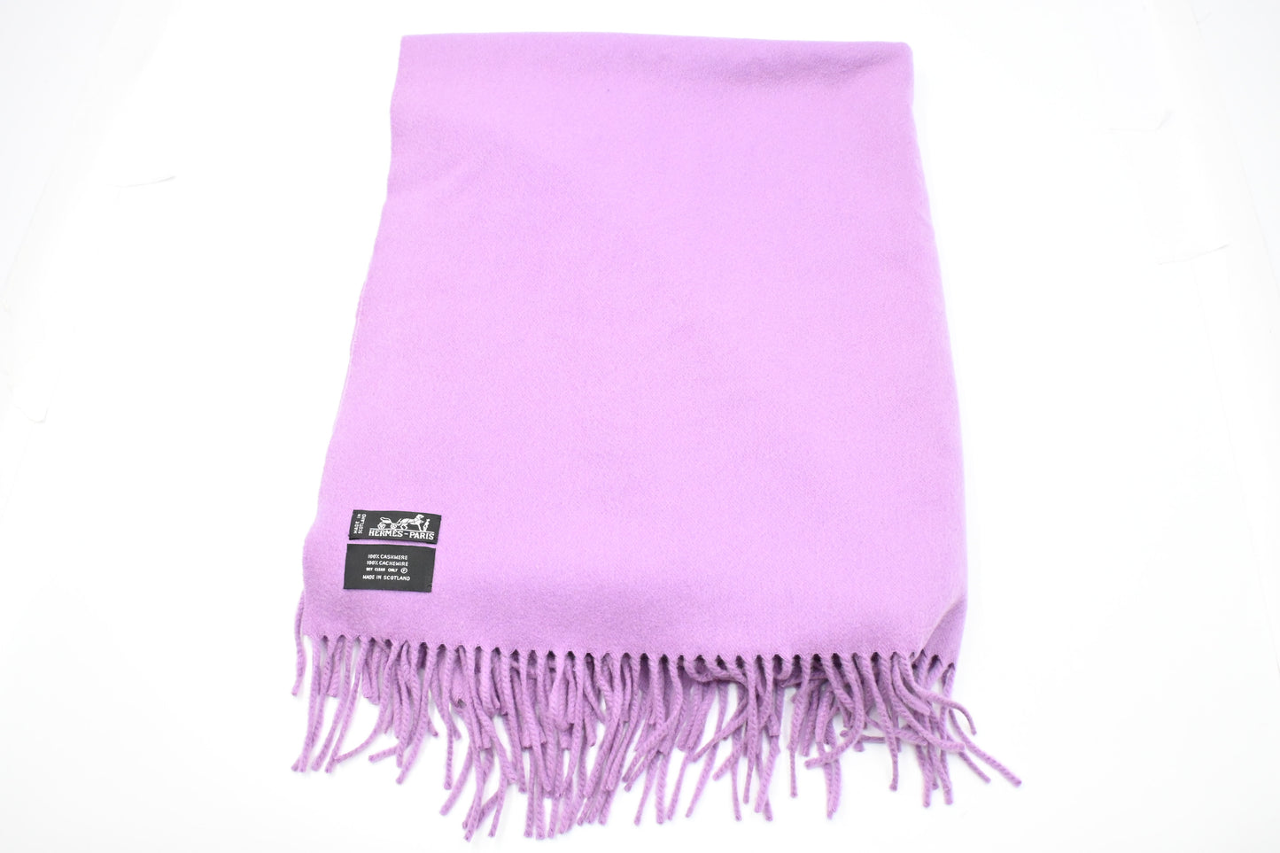 Hermes Scarf in Purple Cashmere