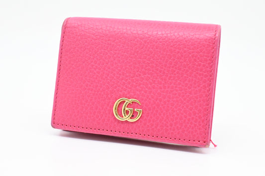 Gucci Compact Wallet in Pink Leather