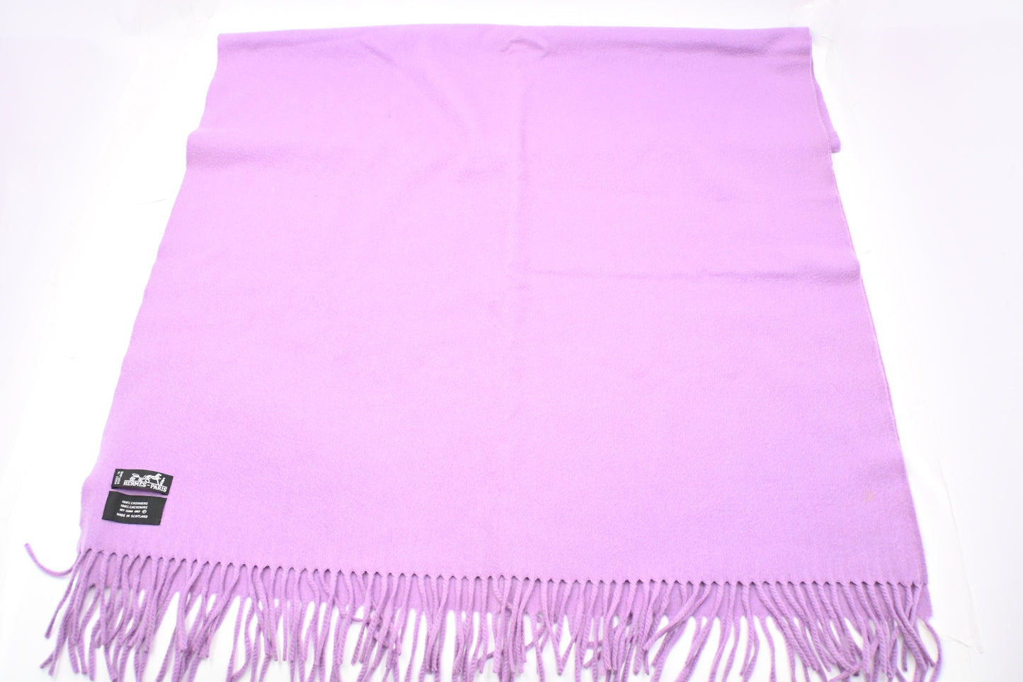 Hermes Scarf in Purple Cashmere