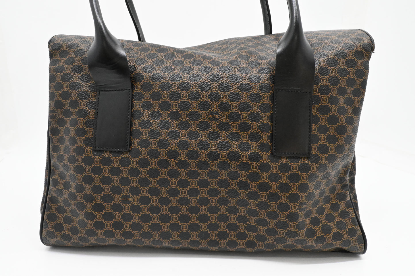 Celine Shoulder Bag in Black Macadam Canvas