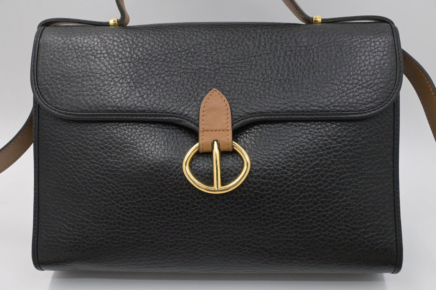 Dior 2way Bag in Black Leather