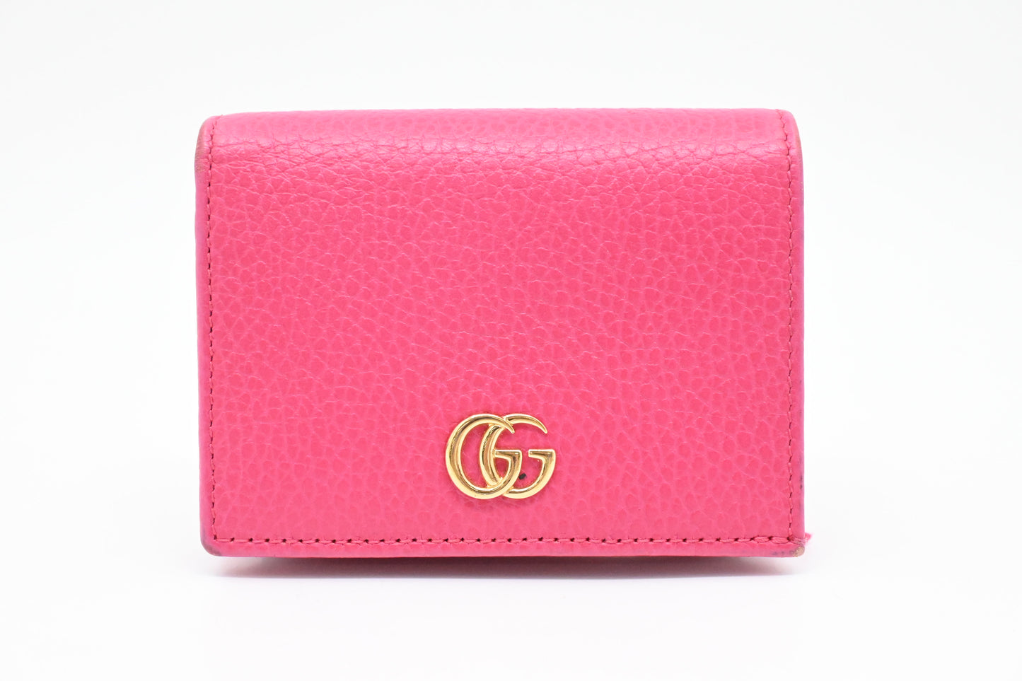 Gucci Compact Wallet in Pink Leather