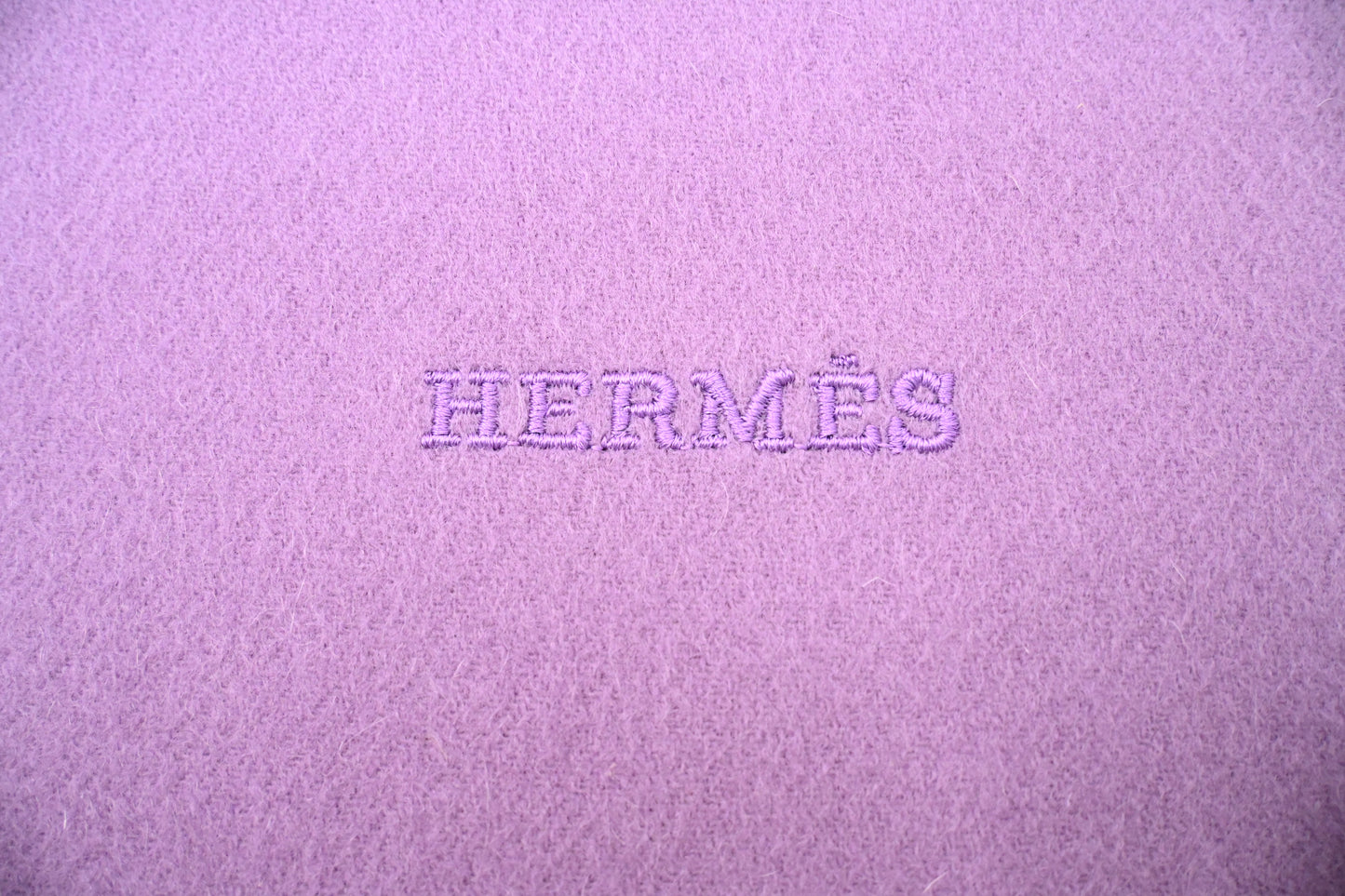 Hermes Scarf in Purple Cashmere
