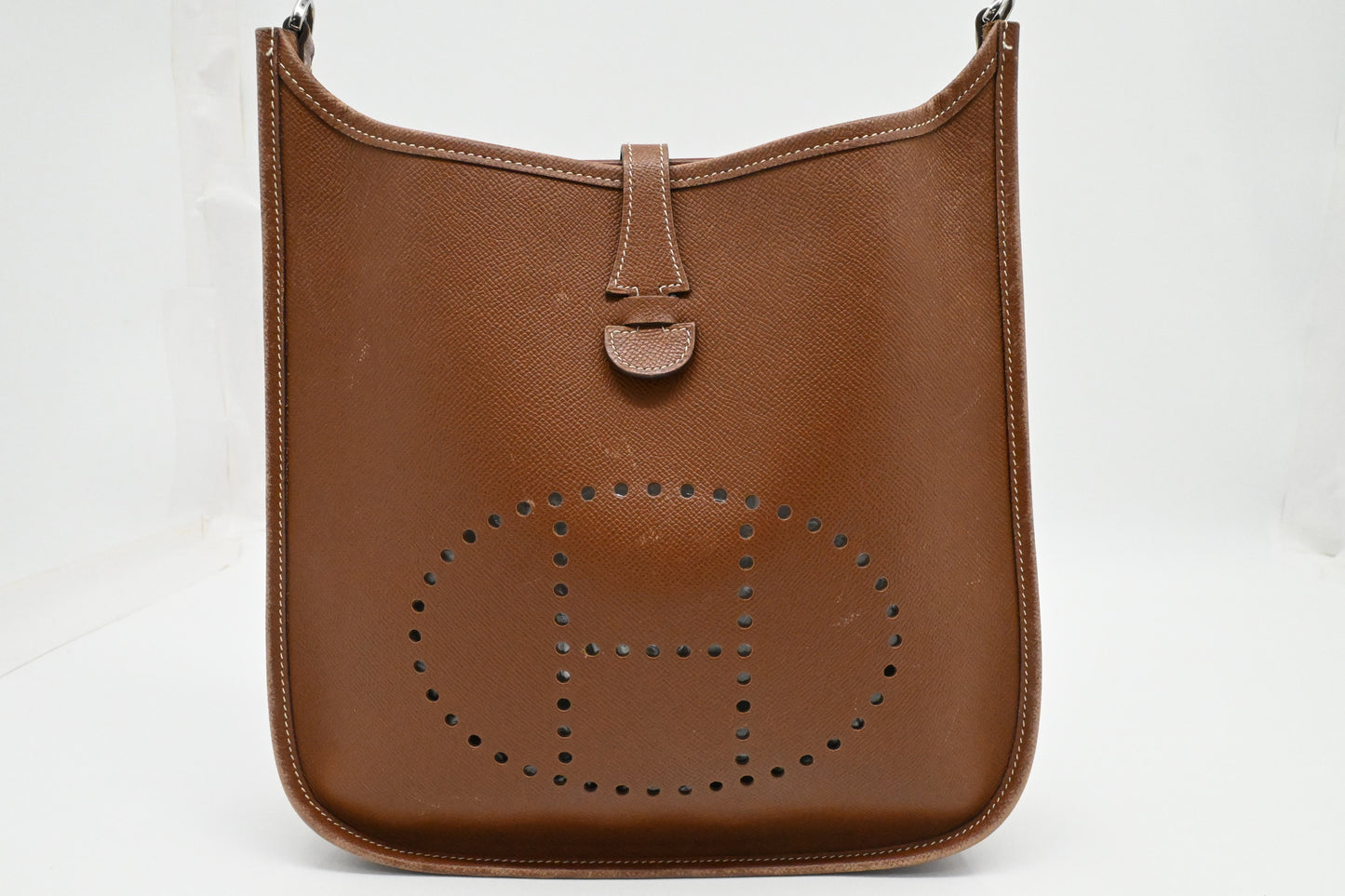 Hermes Evelyne 29 in Brown Leather