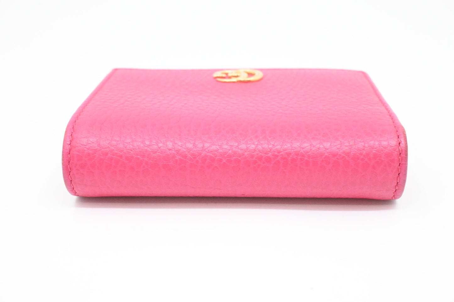 Gucci Compact Wallet in Pink Leather