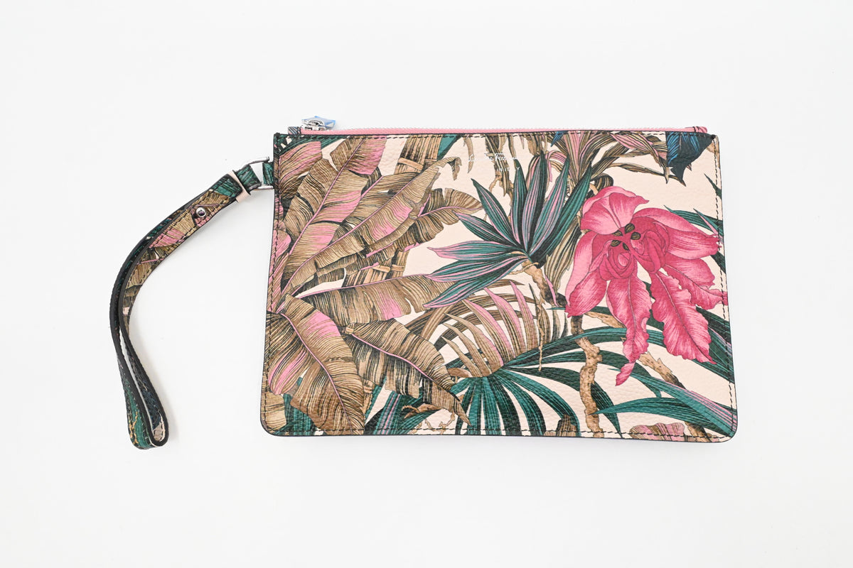 Ferragamo Tote Bag in Tropical Print Leather