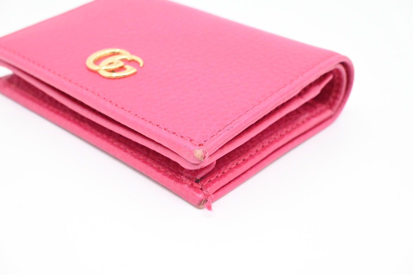 Gucci Compact Wallet in Pink Leather