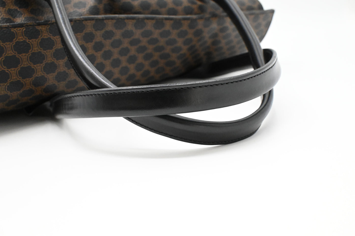 Celine Shoulder Bag in Black Macadam Canvas