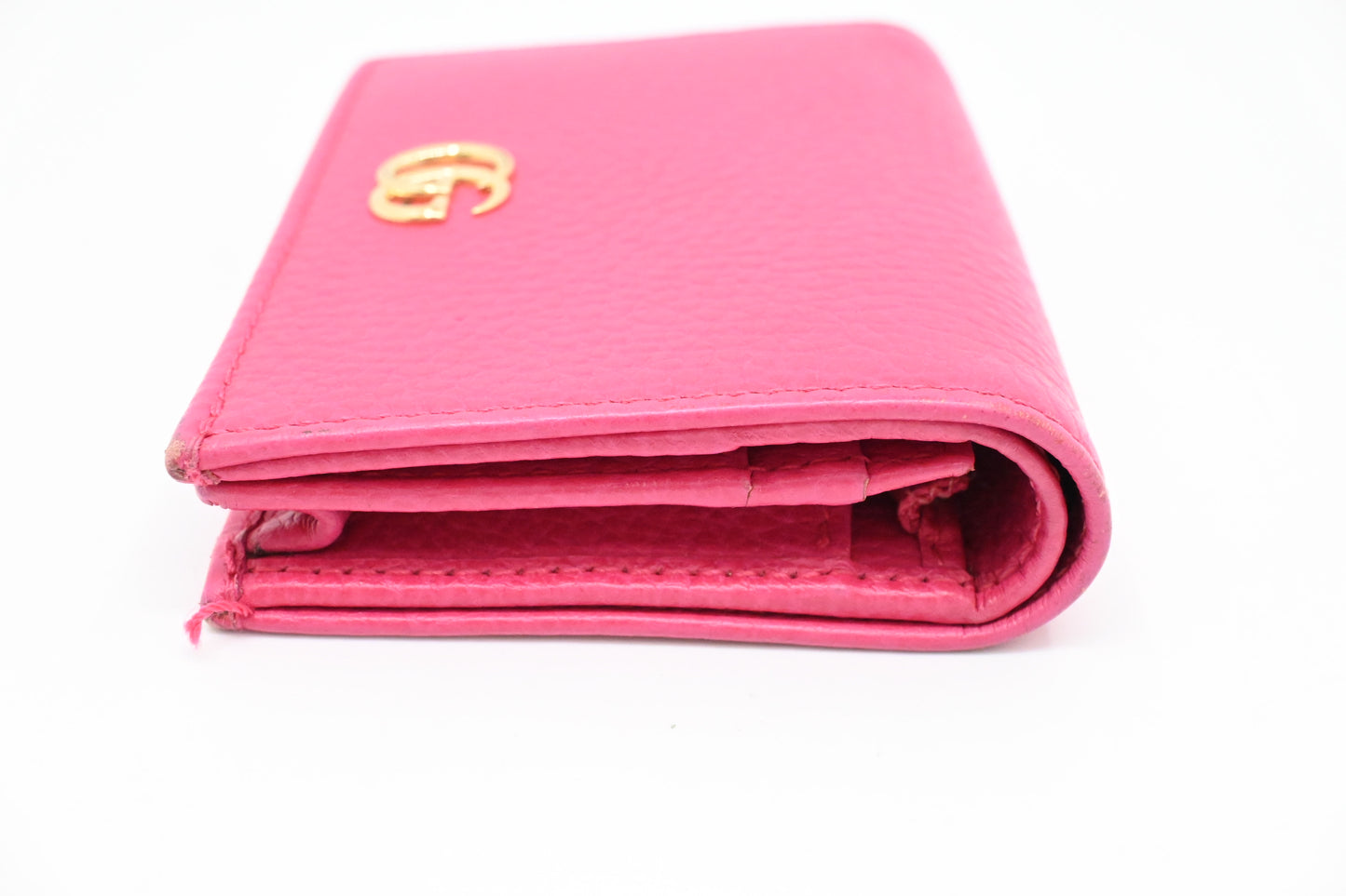 Gucci Compact Wallet in Pink Leather
