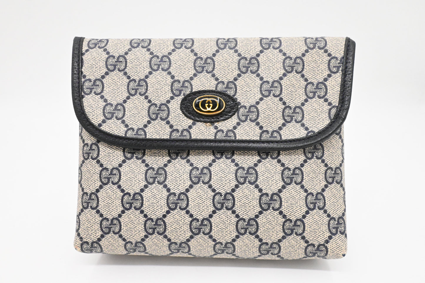 Gucci Pouch in Blue GG Supreme Canvas