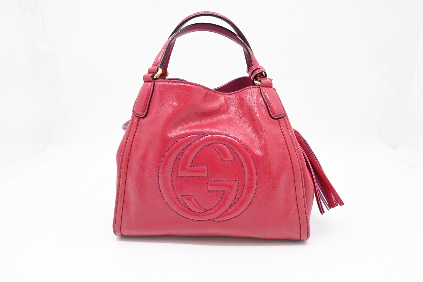 Gucci Soho Bag in Pink Patent Leather
