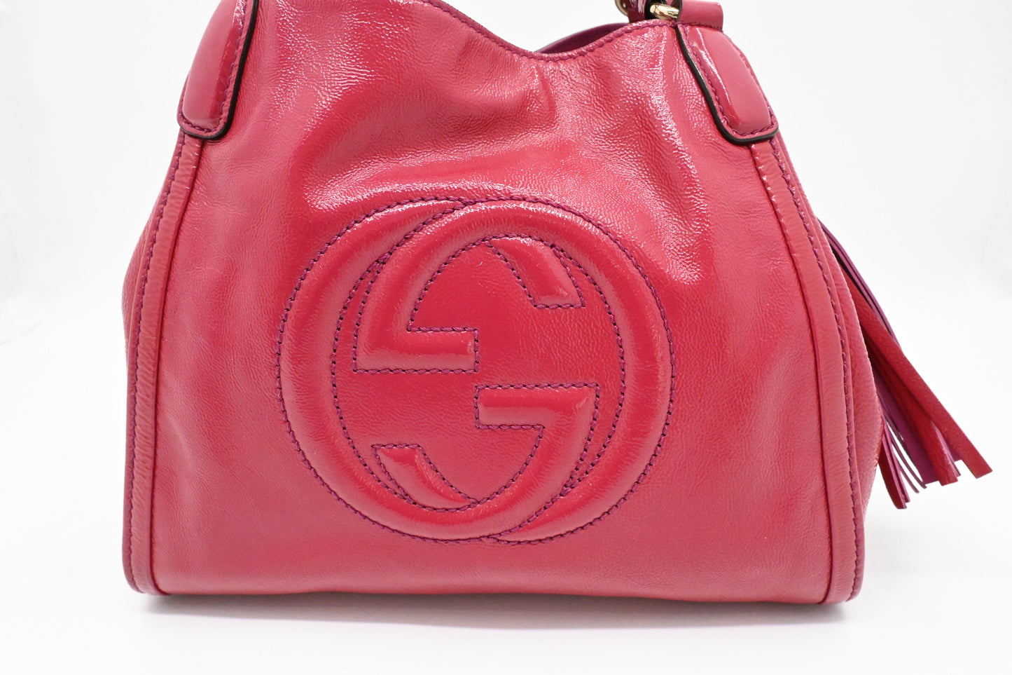 Gucci Soho Bag in Pink Patent Leather
