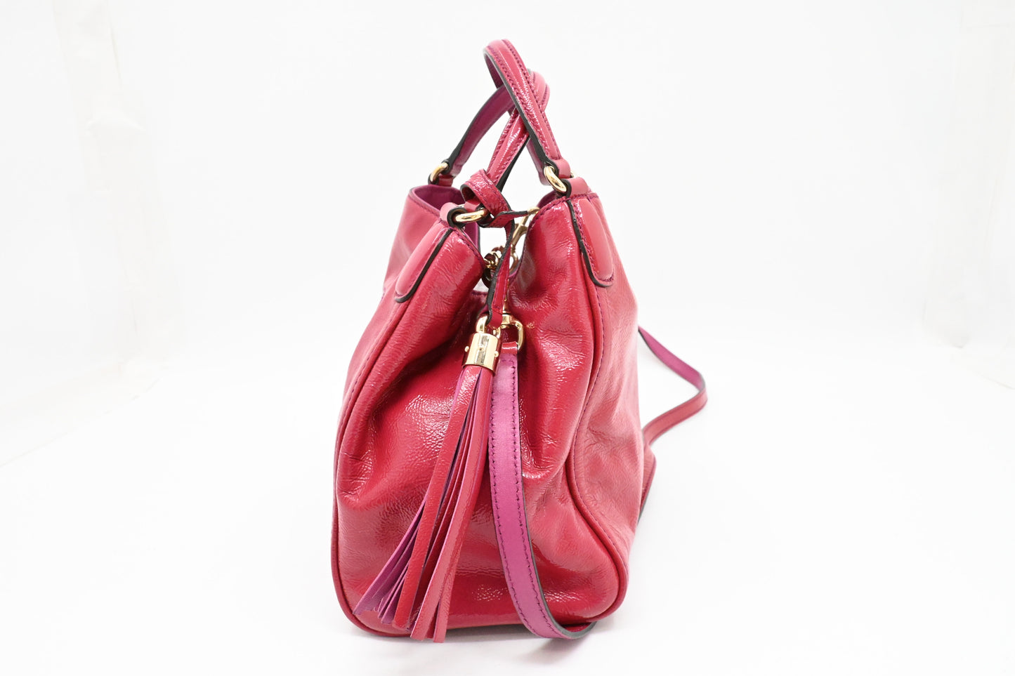 Gucci Soho Bag in Pink Patent Leather