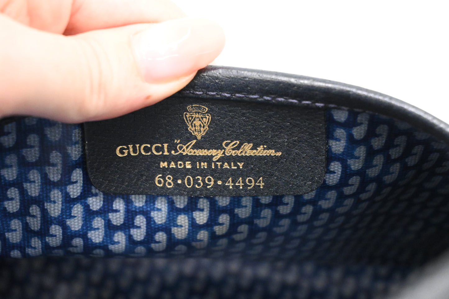 Gucci Pouch in Blue GG Supreme Canvas