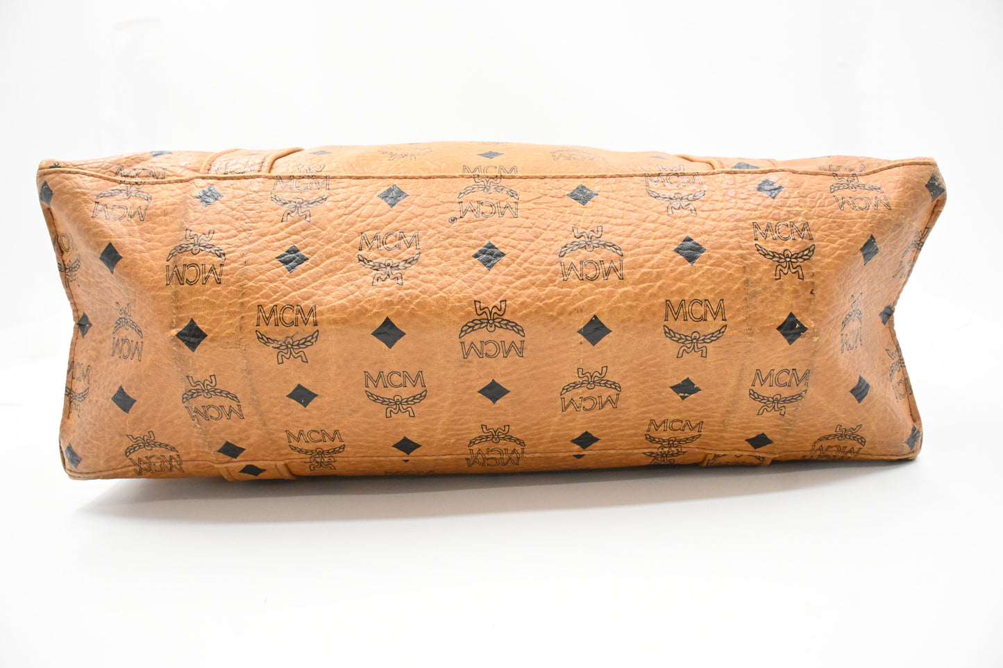 MCM Tote Bag in Cognac Visetos Canvas