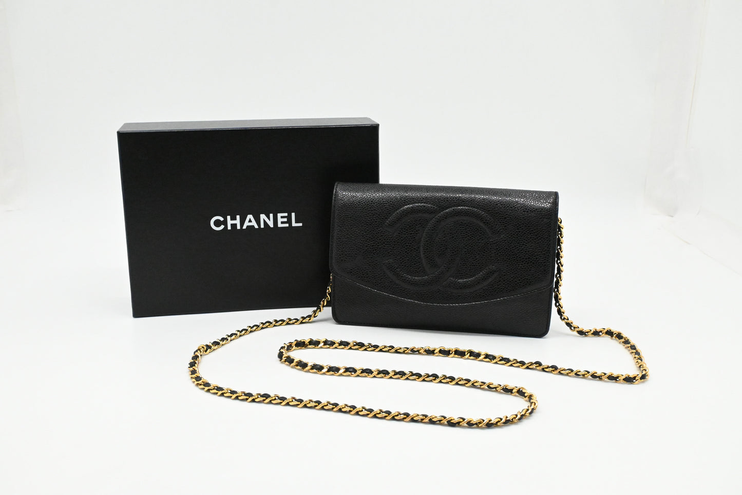 Chanel Wallet on Chain in Black Caviar Leather