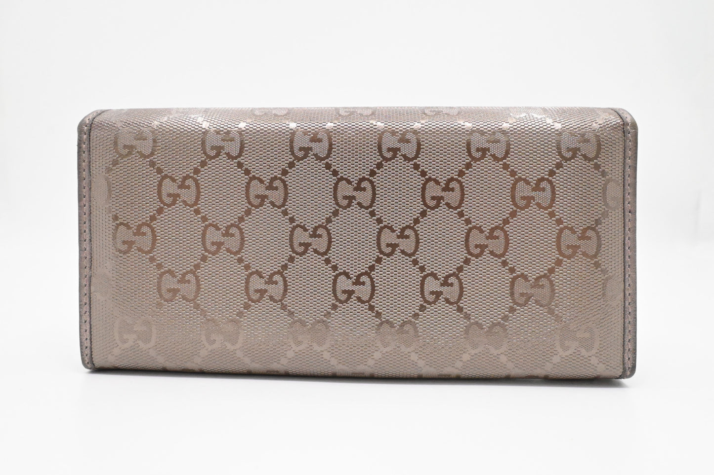 Gucci Wallet on Chain in Grey Imprime Canvas