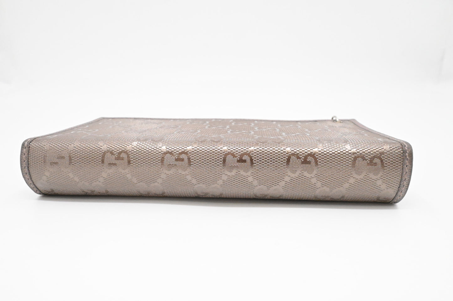 Gucci Wallet on Chain in Grey Imprime Canvas