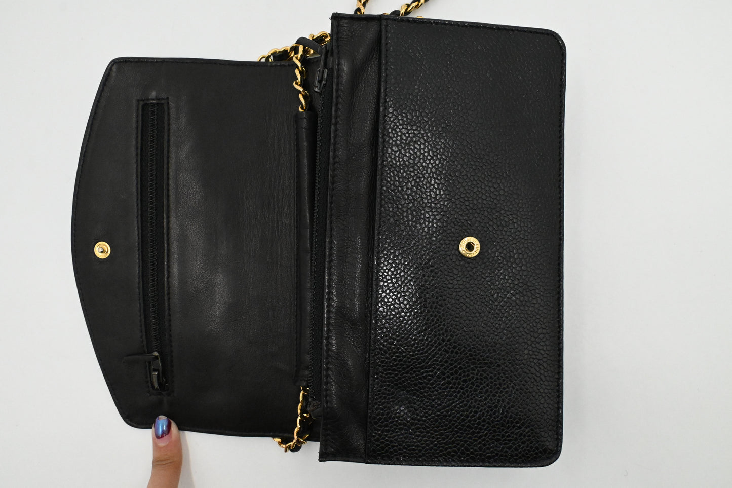 Chanel Wallet on Chain in Black Caviar Leather