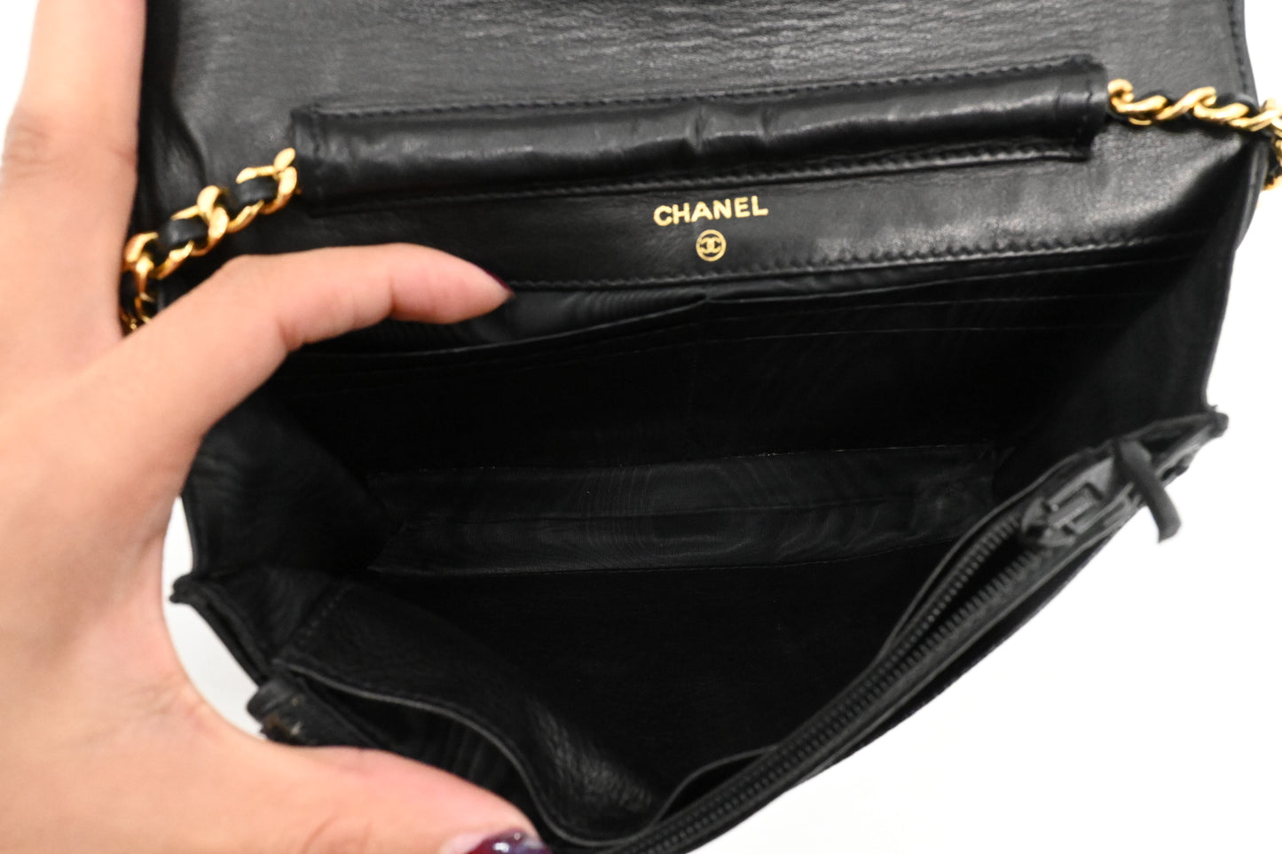 Chanel Wallet on Chain in Black Caviar Leather