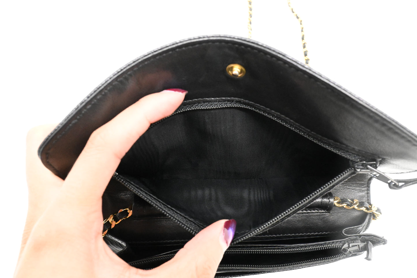 Chanel Wallet on Chain in Black Caviar Leather