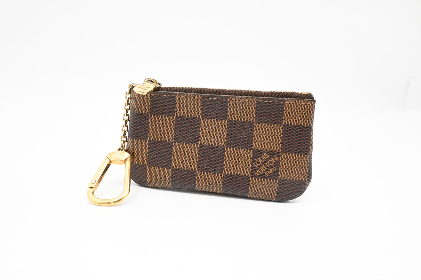 Louis Vuitton Pochette Cles in Damier Ebene Canvas