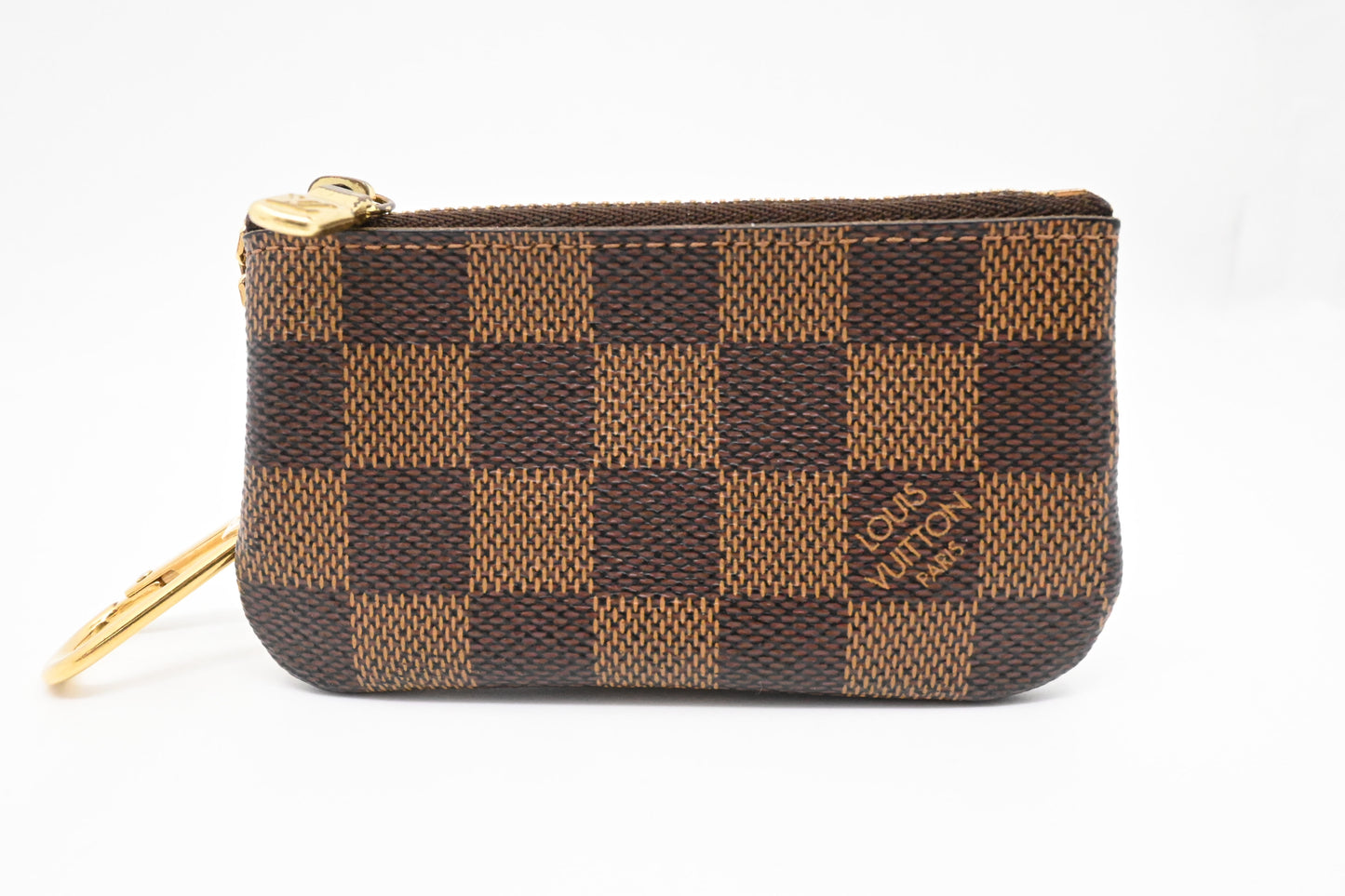 Louis Vuitton Pochette Cles in Damier Ebene Canvas