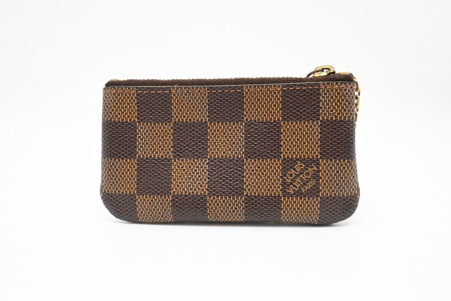 Louis Vuitton Pochette Cles in Damier Ebene Canvas