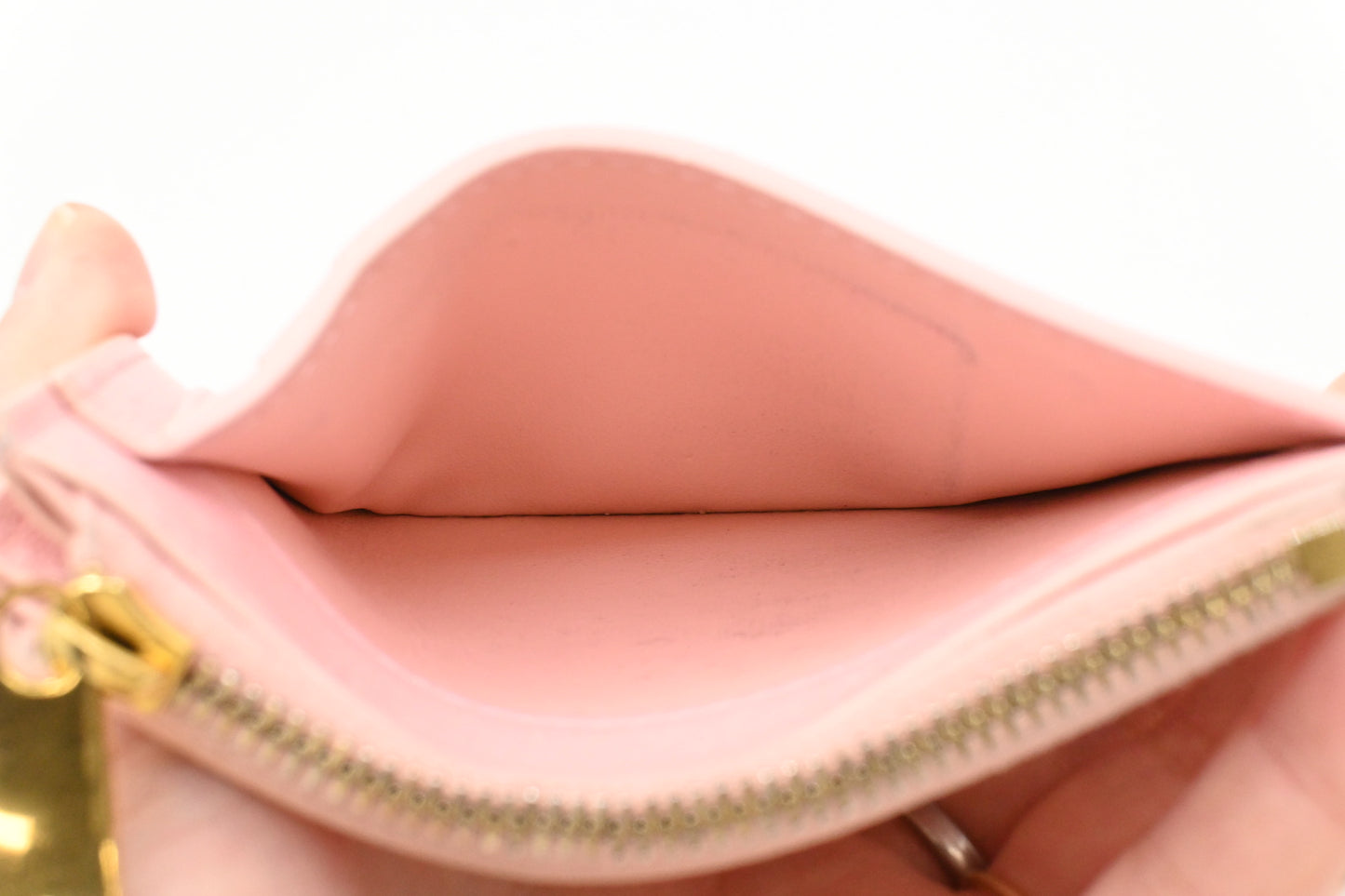 Bottega Veneta Card Case in Pink Intrecciato Leather