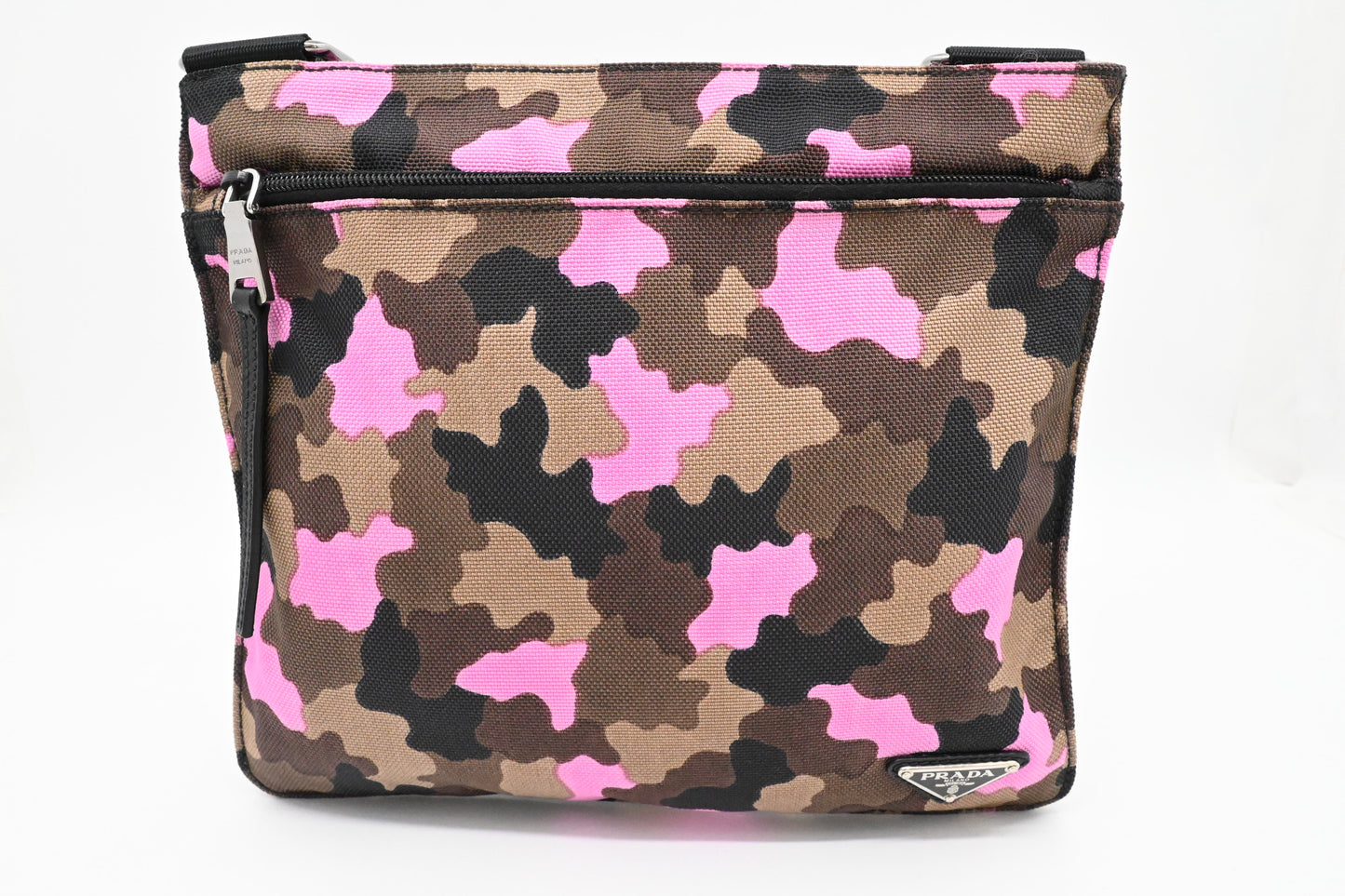 Prada Crossbody in Pink Camouflage Canvas