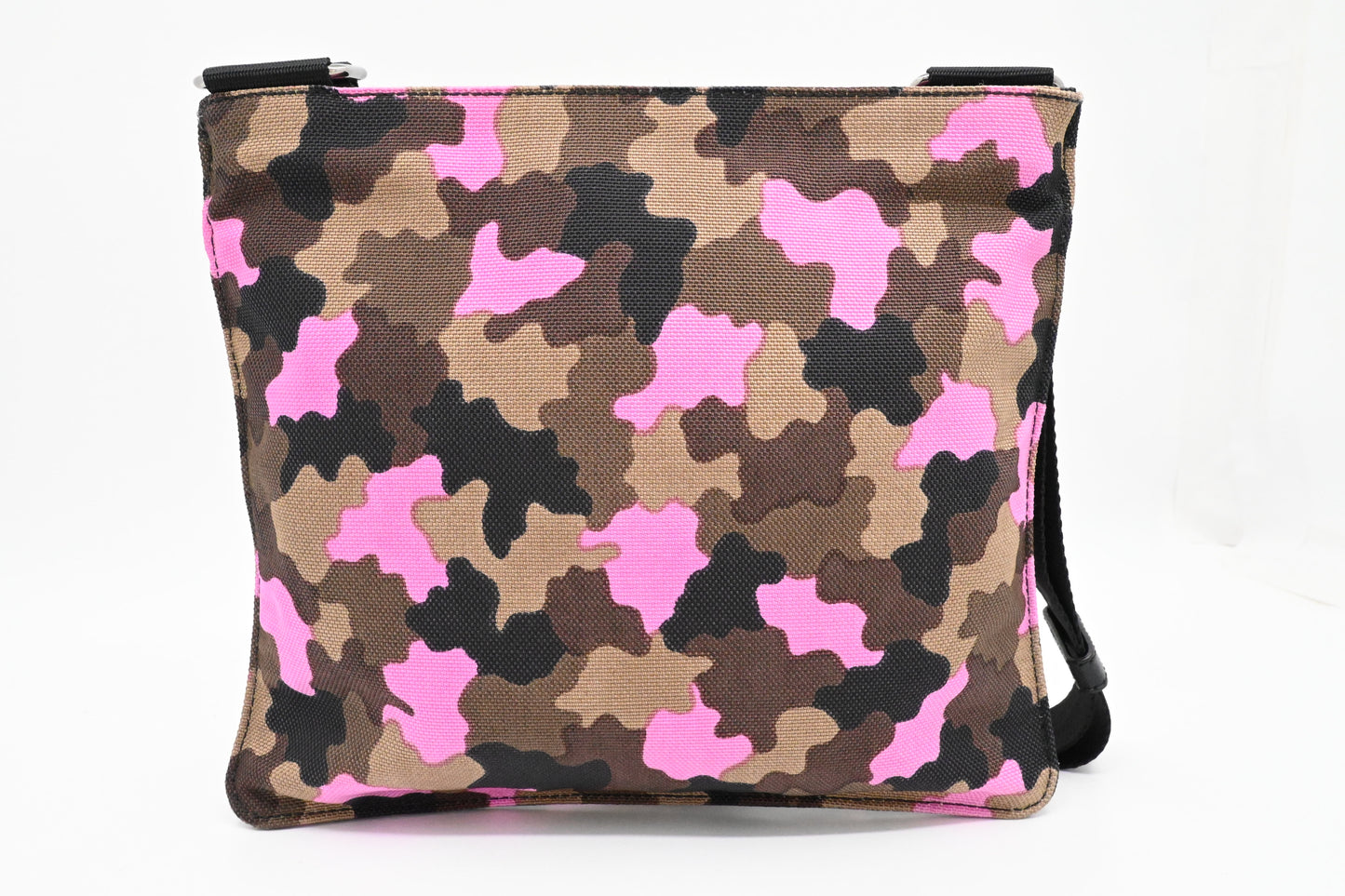Prada Crossbody in Pink Camouflage Canvas