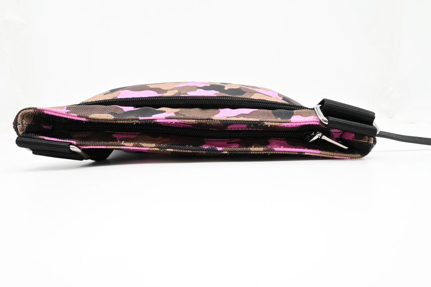 Prada Crossbody in Pink Camouflage Canvas