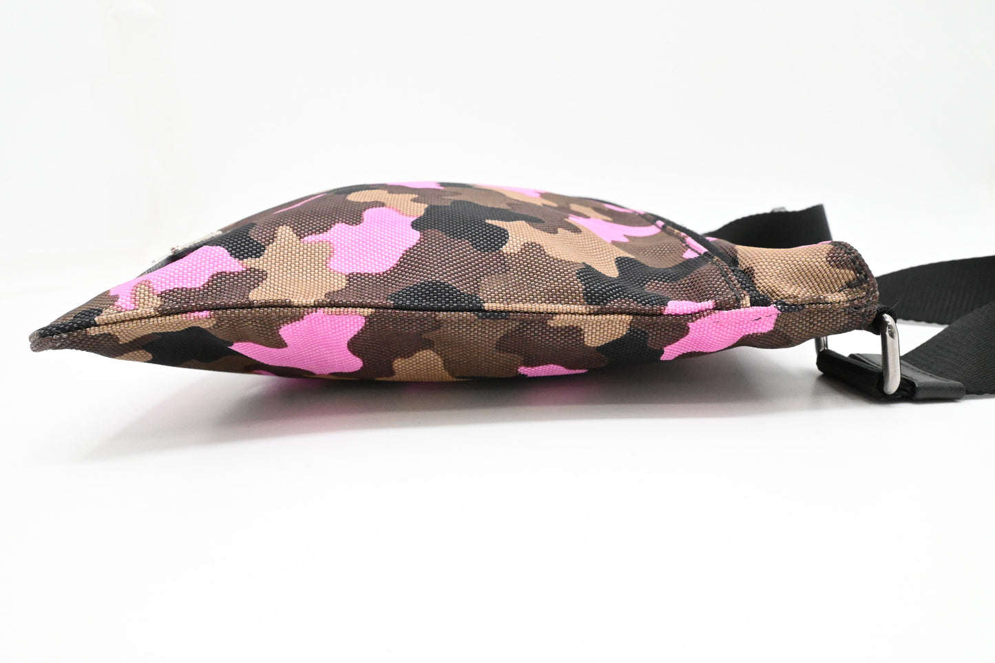 Prada Crossbody in Pink Camouflage Canvas