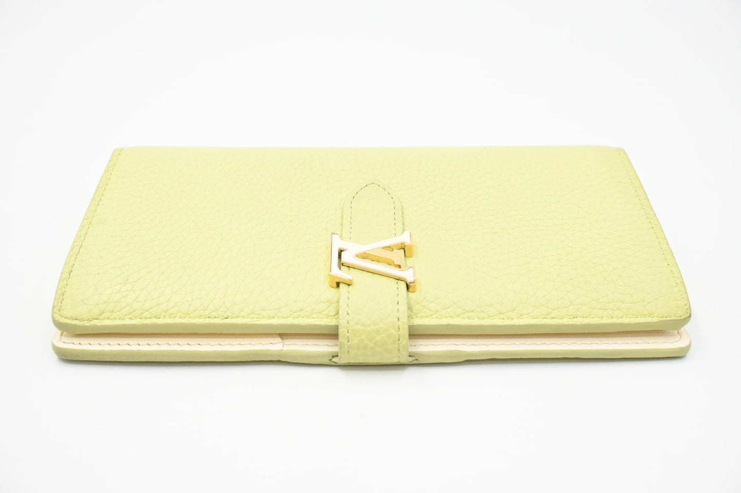 Louis Vuitton Vertical Wallet in Green Tarillon Leather
