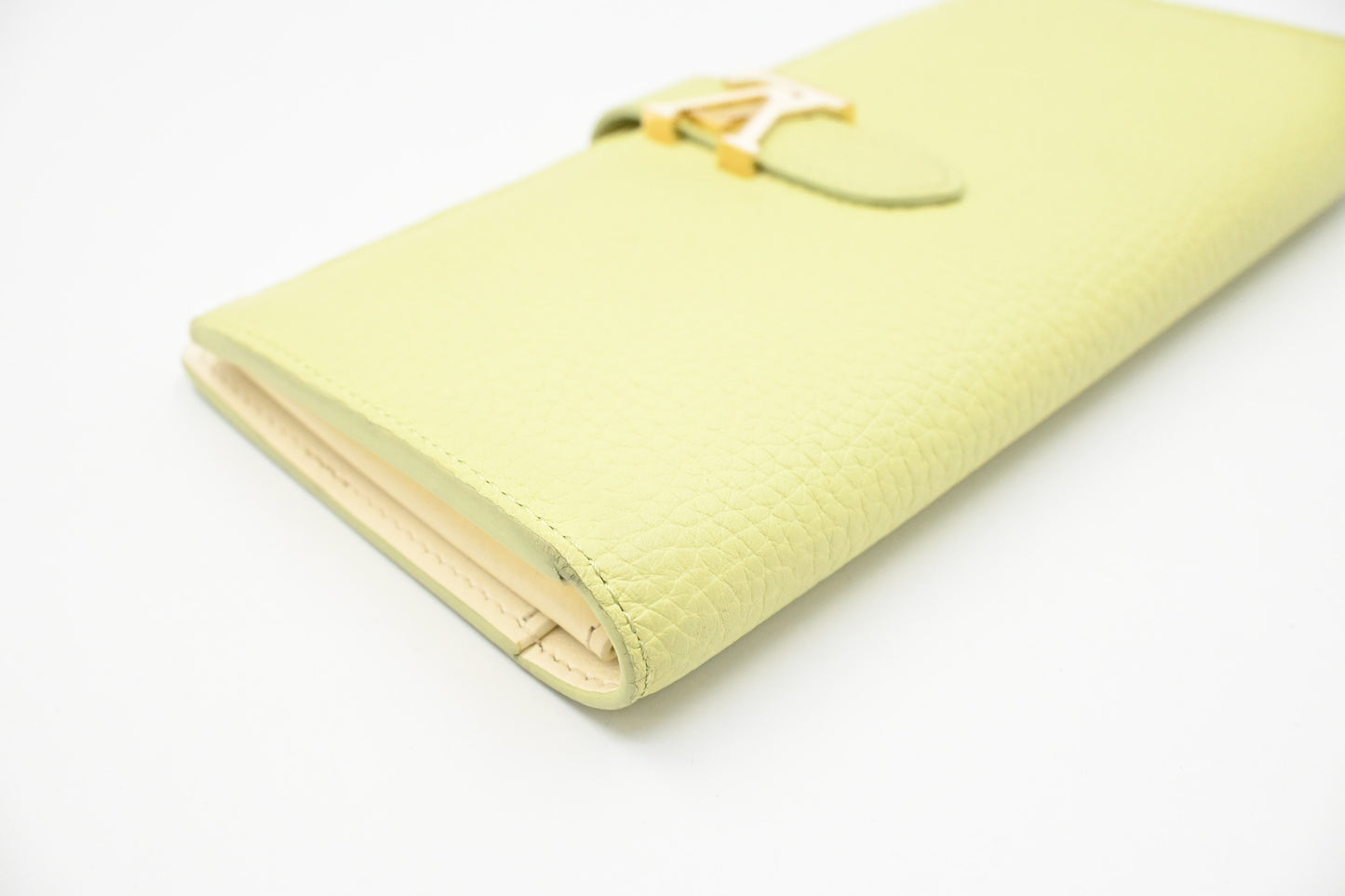 Louis Vuitton Vertical Wallet in Green Tarillon Leather