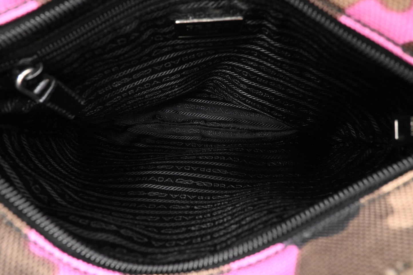 Prada Crossbody in Pink Camouflage Canvas