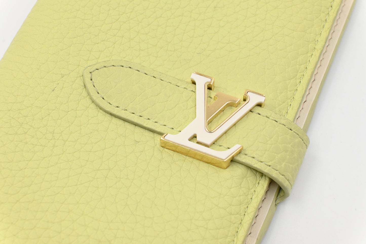 Louis Vuitton Vertical Wallet in Green Tarillon Leather