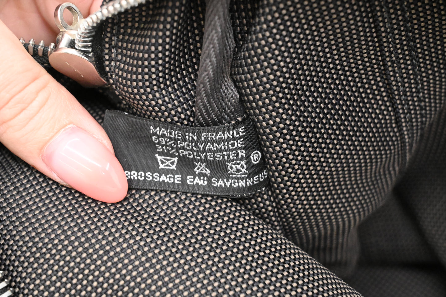 Hermes Fourre Tout MM in Gray Herline Canvas