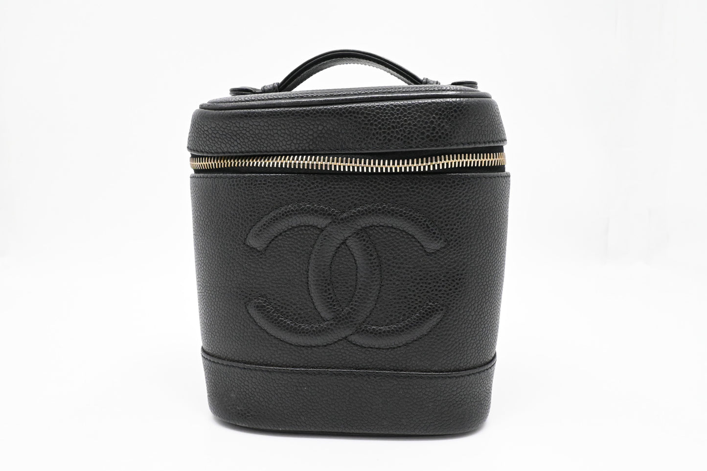 Chanel Vanity Case in Black Caviar Leather