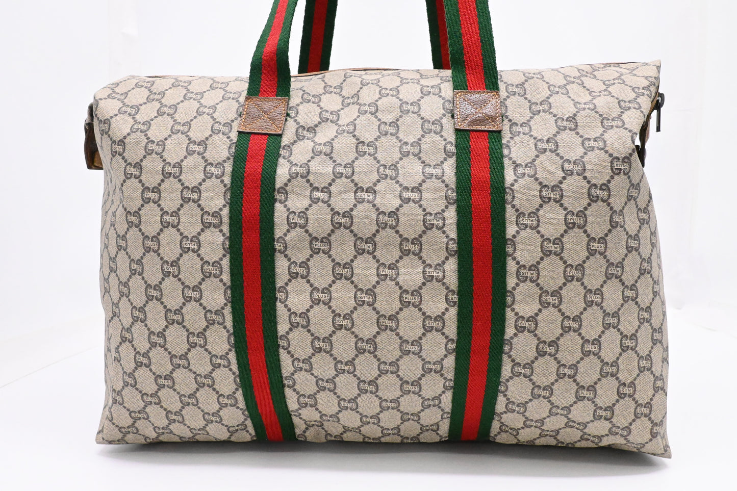 Gucci Plus Shoulder Travel Bag in GG Coated Canvas
