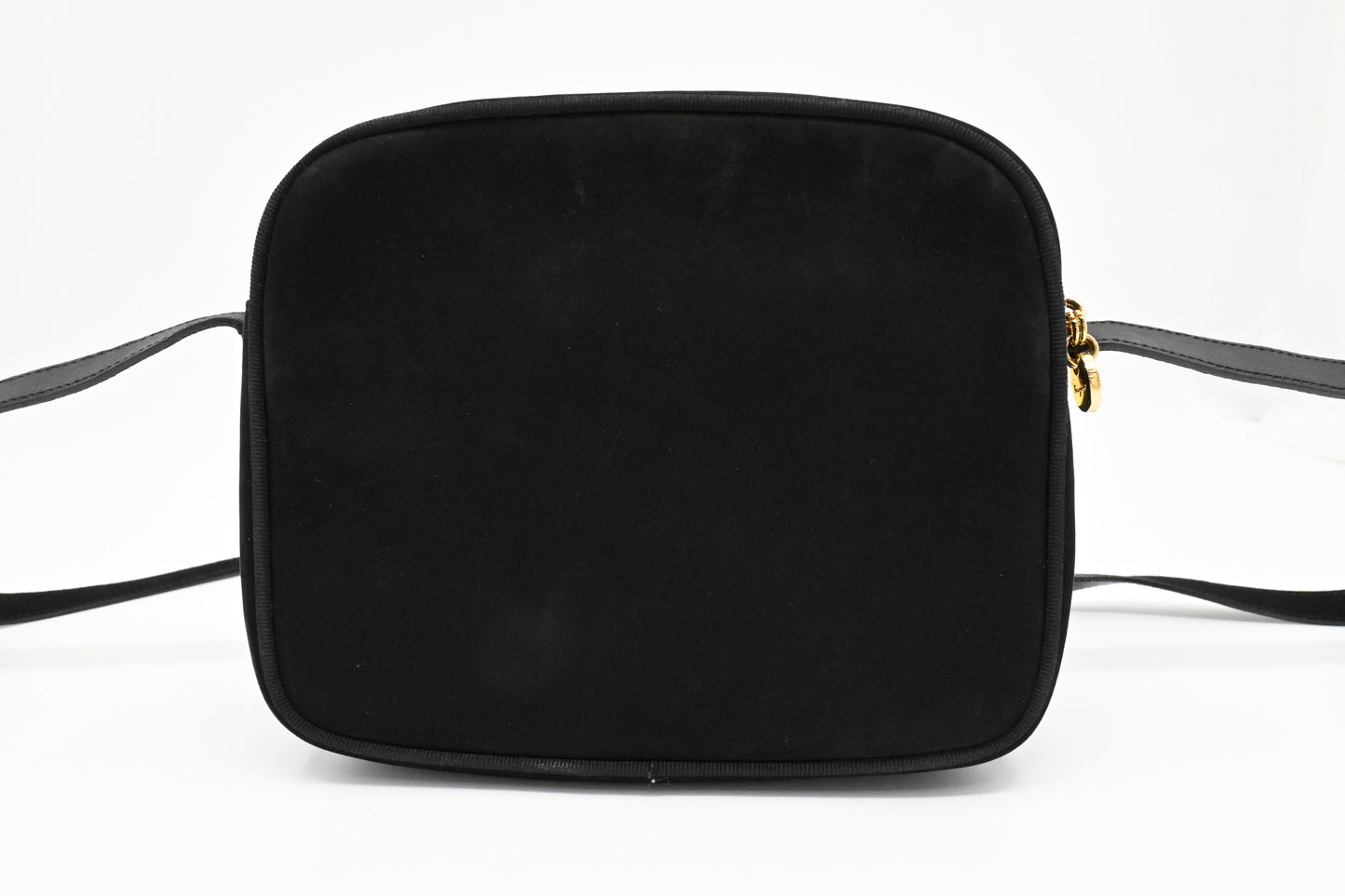 Ferragamo Crossbody Bag in Black Suede Leather