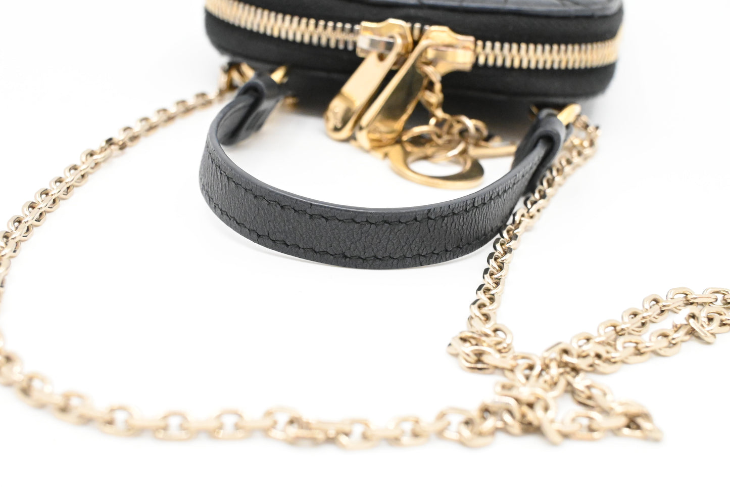 Dior Call'in Dior Phone Case in Navy Blue Cannage Leather