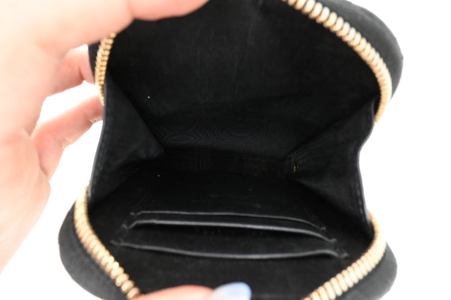 Dior Call'in Dior Phone Case in Navy Blue Cannage Leather