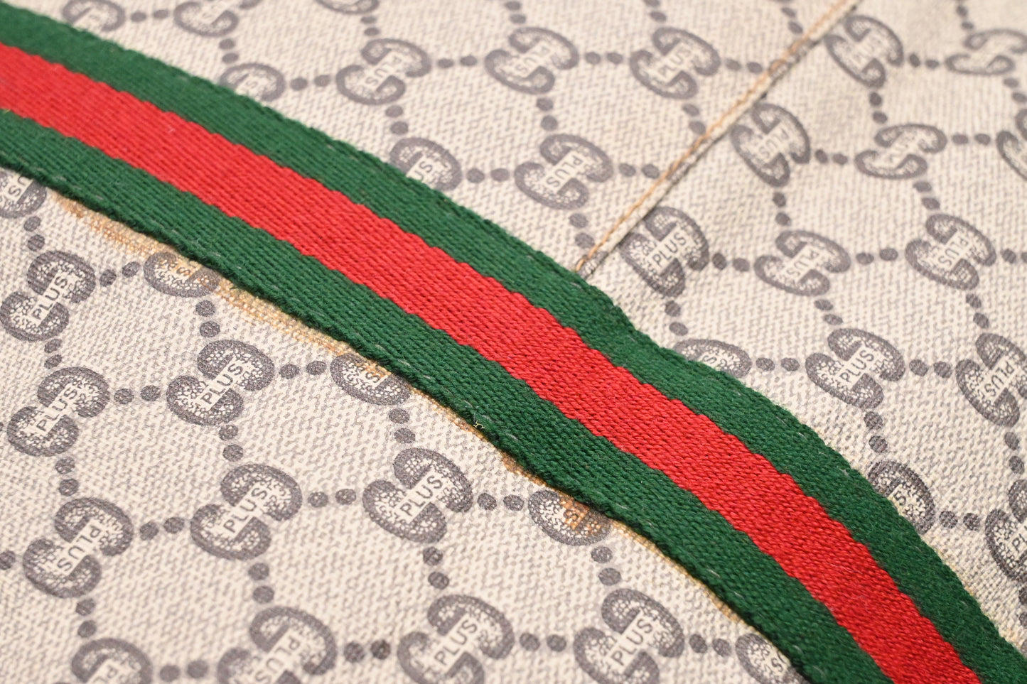 Gucci Plus Shoulder Travel Bag in GG Coated Canvas