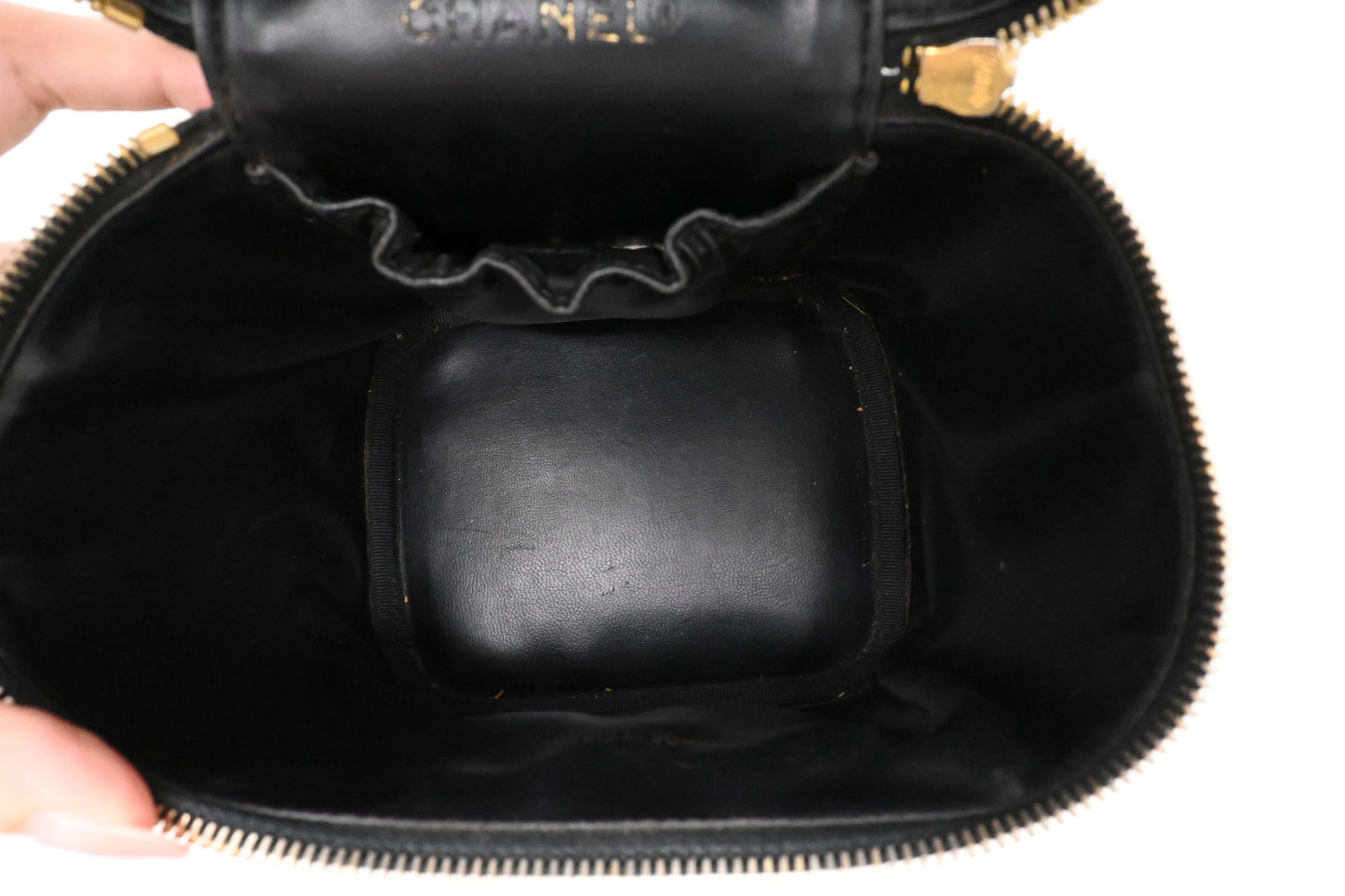 Chanel Vanity Case in Black Caviar Leather