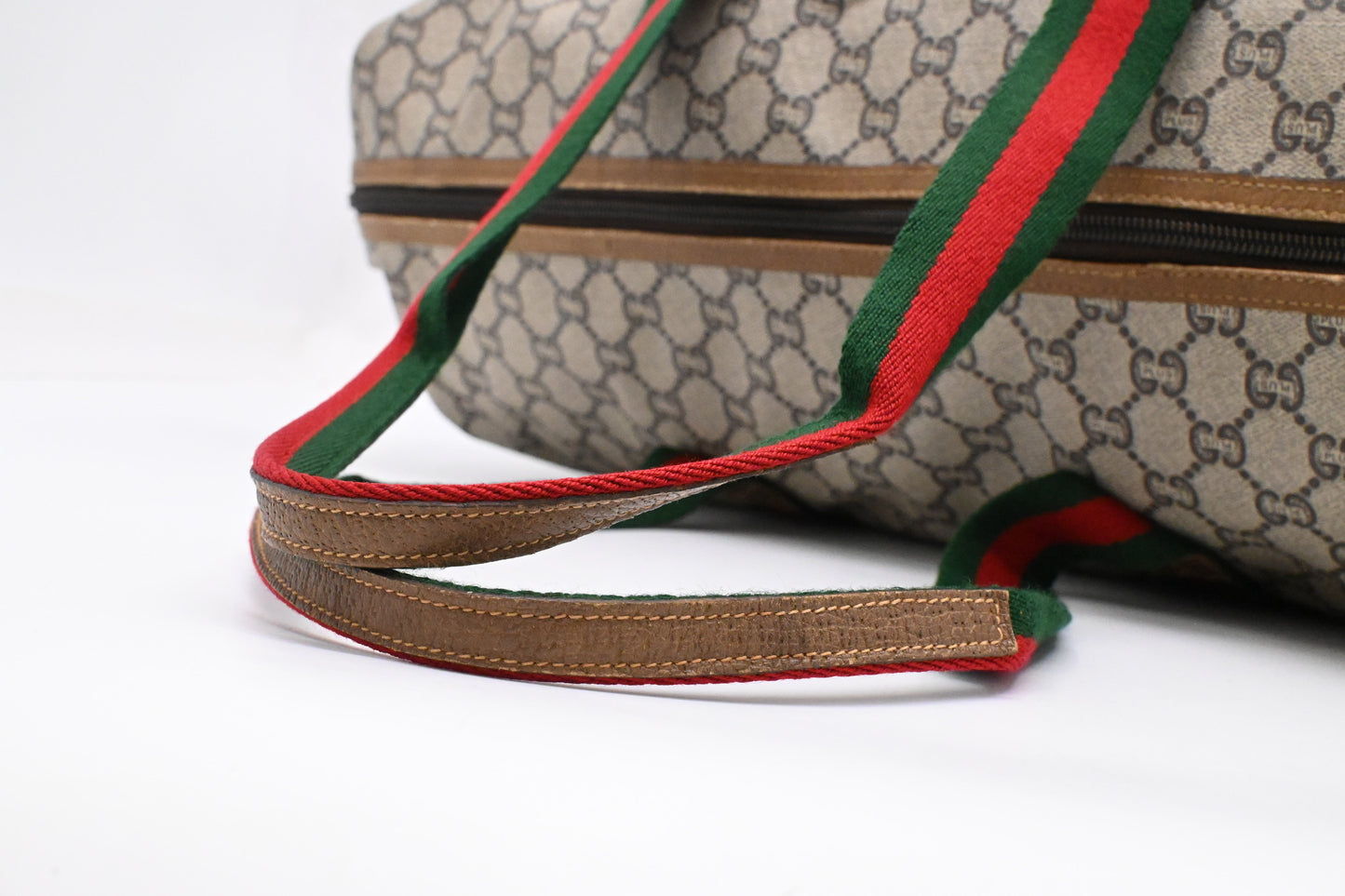 Gucci Plus Shoulder Travel Bag in GG Coated Canvas