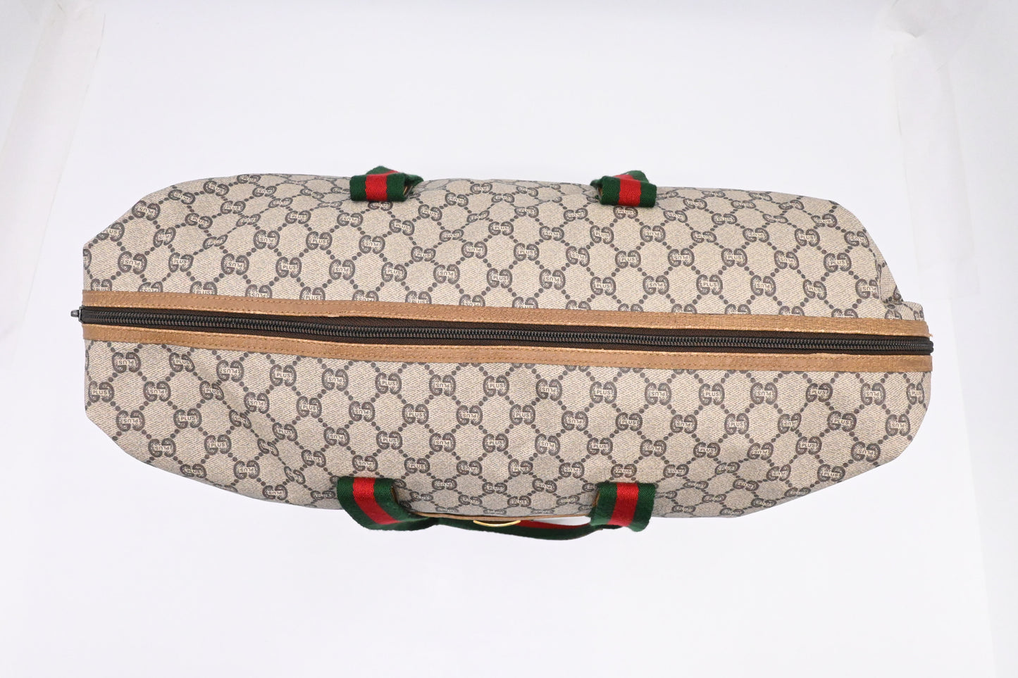 Gucci Plus Shoulder Travel Bag in GG Coated Canvas
